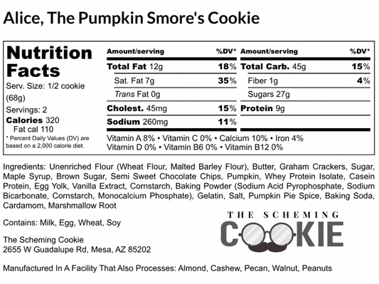 Alice, The Pumpkin S’more’s (18g protein)