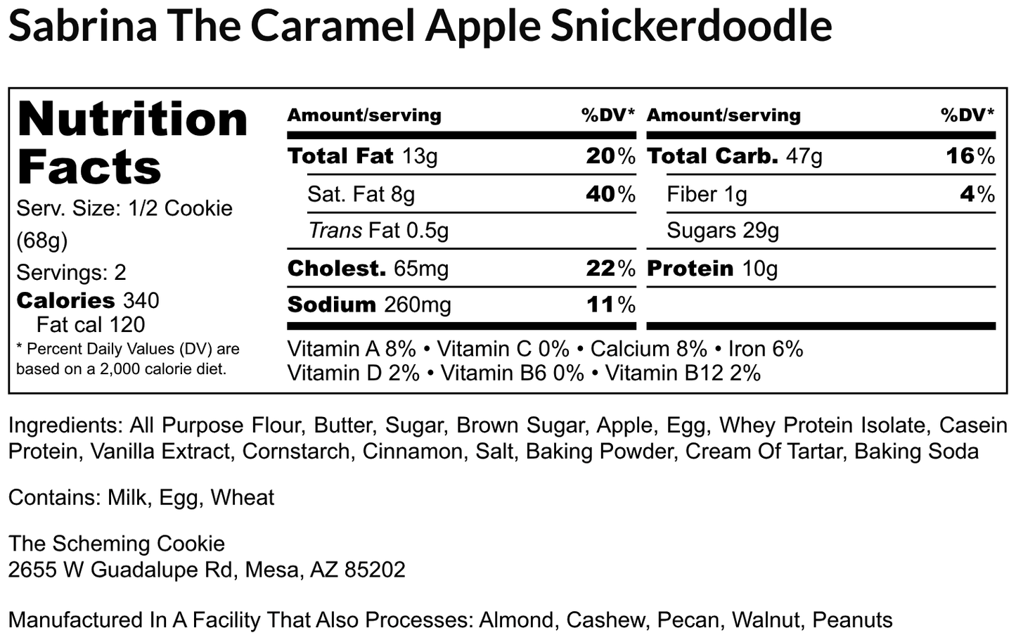 Sabrina, The Caramel Apple Snickerdoodle