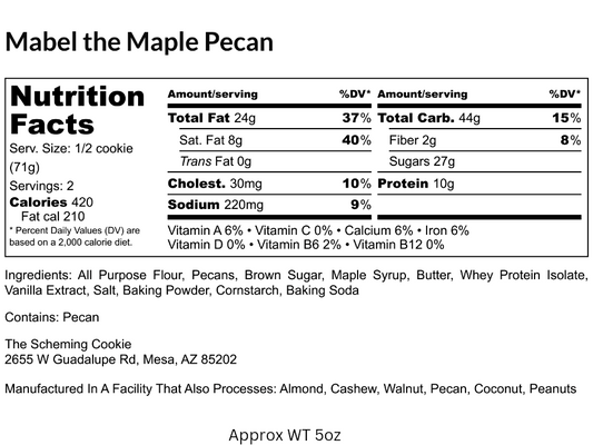 Mabel, the Maple Pecan Cookie (20g protein)